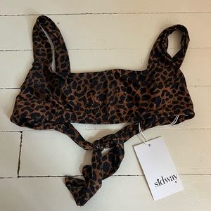 Sidway Swim leopard bikini top